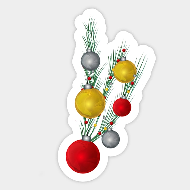 christmas decorations Sticker by Salma Ismail